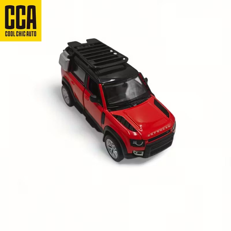 Land Rover Defender 110 Diecast Model Car 1:43 - 2 in 1 Tuning Set Red