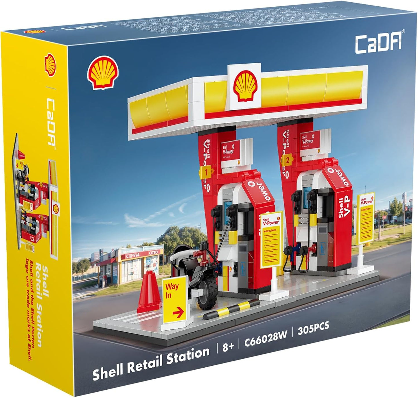 CaDA Shell retail station-305 pcs blocks