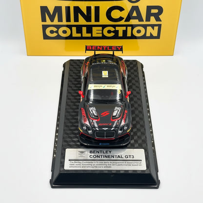 CCA Official Licensed Bentley Continental GT3 1:32 Scale model Diecast car Black