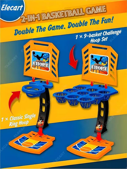 2-in-1 Tabletop Basketball Shooting Game for Kids