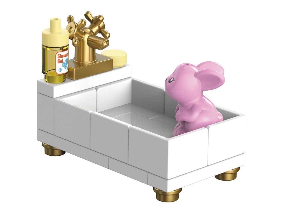 Decool 3D DIY Household Mini-Furniture Blocks for Decor - Crock Bath
