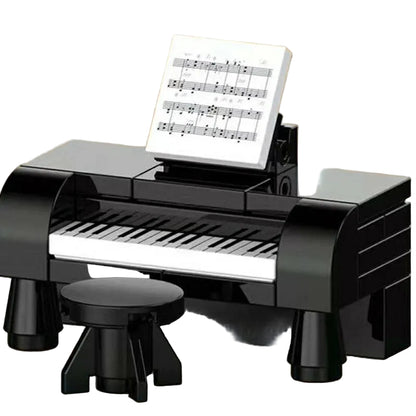 Decool 3D DIY Household Mini-Furniture Blocks for Decor - Piano