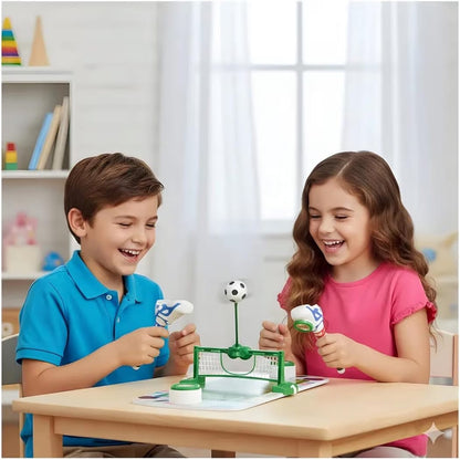 Football Battle Tabletop Soccer Game, Spring-Loaded Launch Pads, Adjustable Height Net