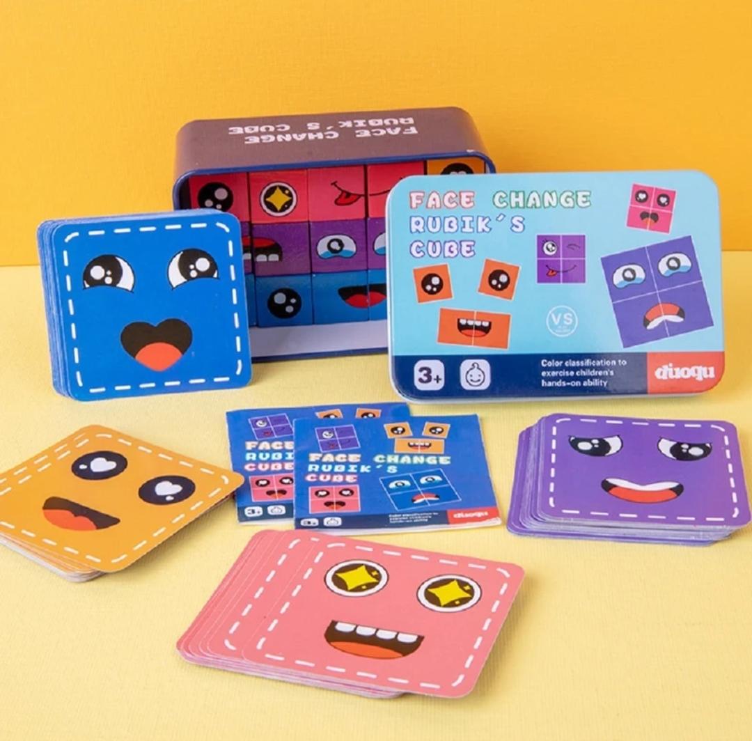 Kiddie Galaxia® Smiley Face Emoji Cube Face Changing Game
