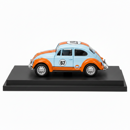 CCA Official Licensed Gulf Volkswagen Classical Beetle 1967 1:28 Scale model Diecast car