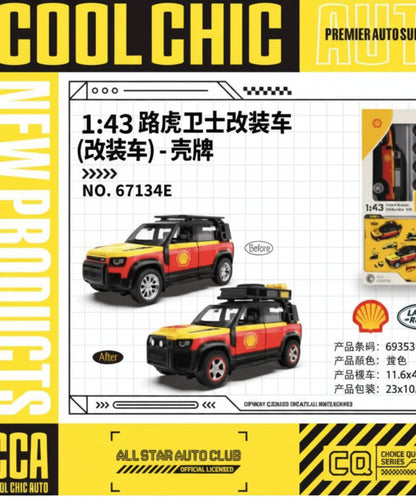 Shell Land Rover Defender 110 Diecast Model Car 1:43 - 2 in 1 Tuning Set