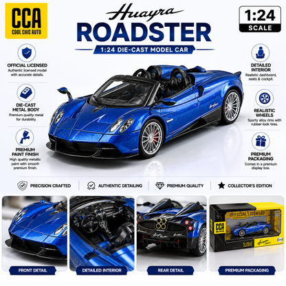CCA official Pagani Huayra Roadster 1:24 scale model