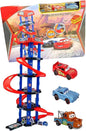 Engeneering parking 4 Floor Parking Set with 3 mini Cars, lightning  Traffic Signs and Car