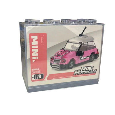 Motorcade Car Blocks series Kids Mini Car Blocks- Pink Car