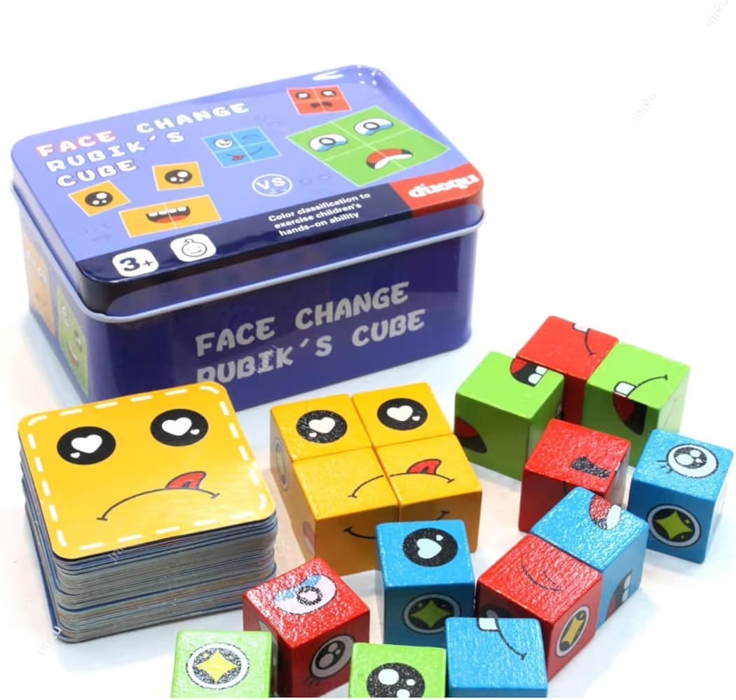 Kiddie Galaxia® Smiley Face Emoji Cube Face Changing Game