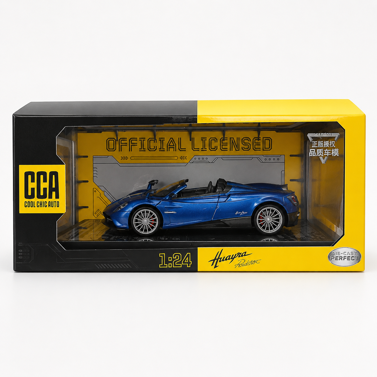 CCA official Pagani Huayra Roadster 1:24 scale model