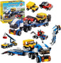 Sky Tech® Architect 3 in 1 Jeep, Car & Truck Vehicle Toys | Transporter Building Brick Block for Kids