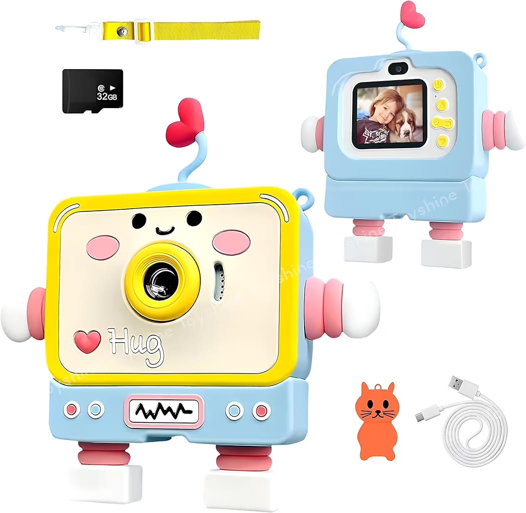 Toyshine Kids Digital HD Camera Video Recording | Inbuilt in 5 Games
