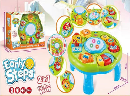 Baby Toys Musical Learning Table – 2 in 1 Activity Center for kids  | Educational Toys