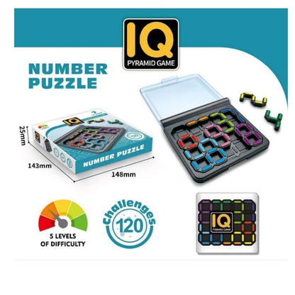 Logic Game with 120 Number Challenges, Math & Puzzle Brain Teaser for Kids & Adults,