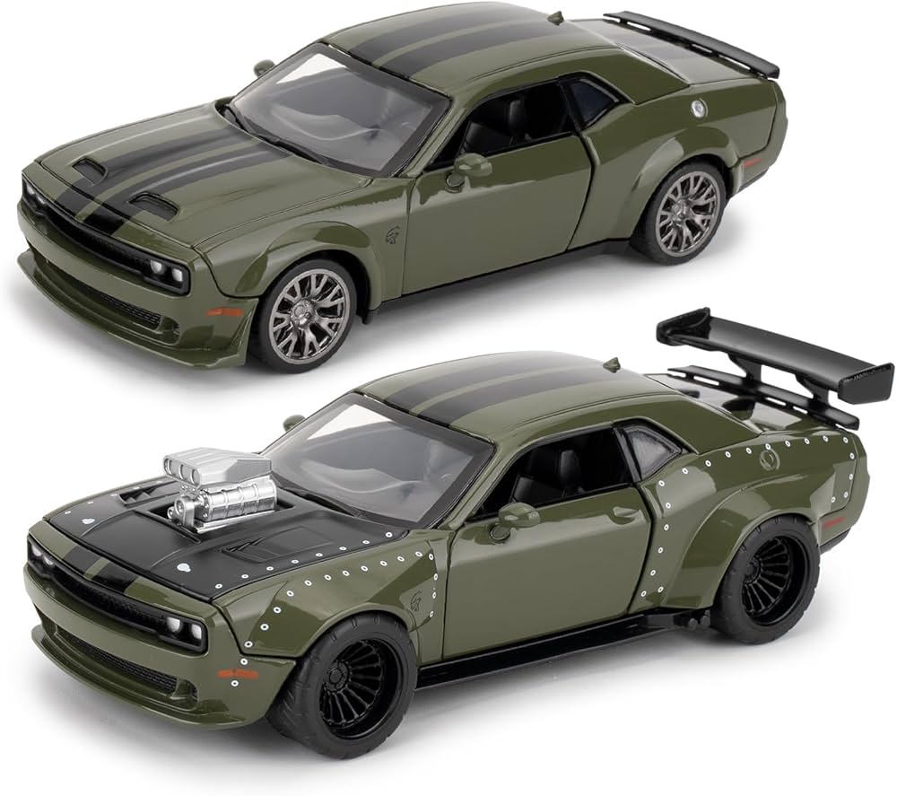 CCA 2022 Dodge Challenger SRT Jailbreak 2 in 1 Car Tuning Set 1:36 Scale