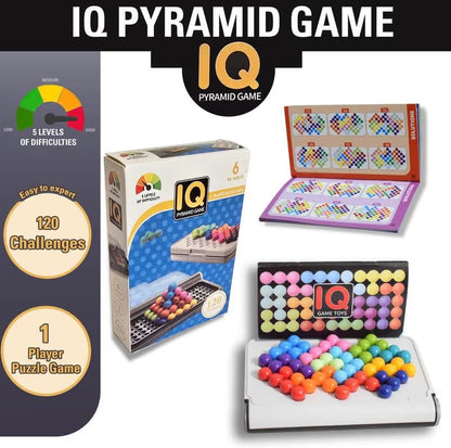 1-Player Puzzle Game for Kids and Adults, 120 Challenges in Travel-Friendly Case