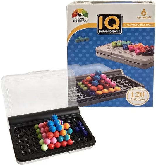 1-Player Puzzle Game for Kids and Adults, 120 Challenges in Travel-Friendly Case