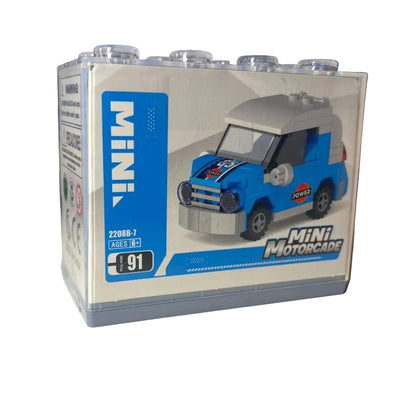 Motorcade Car Blocks series Kids Mini Car Blocks - Blue Car