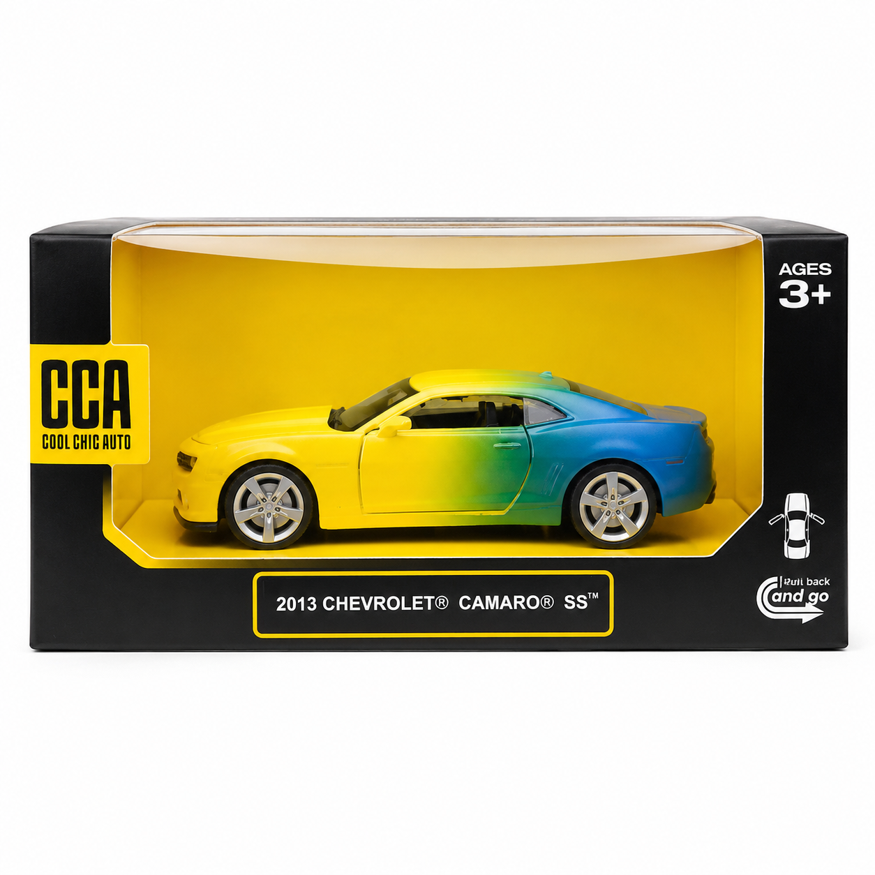 CCA 2013 Chevrolet Camaro SS Scale 1:43 Diecast Car Yellow